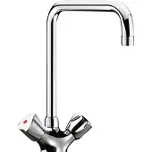Delabie MBatt. 1 trou br. 45l/min, sortie pivotante L200, poignées de commande
