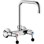 Delabie Bras de support à deux points de fixation. Débit : 60 l/min. Sortie supérieure, diamètre D22, longueur L200