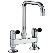 Delabie mitigeur 2 trous MA 150 mm 60 l/min, bec pivotant D22 L.200 mm