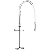 Delabie Poudre pour lave-vaisselle , avec mélangeur mural et robinet manuel, modèle 433000, sans robinet de vidange.