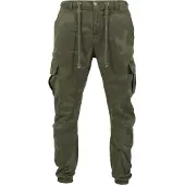 Urban Classics Pantalon cargo kaki / olive / vert foncé
