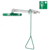 Delabie Douche corporelle de sécurité W-Mont. horizontale