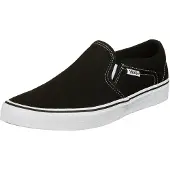 Vans Baskets Vans Men Asher Canvas Black White-Taille 45
