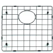 Reginox grille de sol BOTTOM GRID 50x40 dans la couleur GUN METAL / MIAMI / revêtement PVD / grille d'égouttage