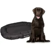 Flamingo Coussin pour chien Dreambay noir et rond