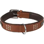 Flamingo Sedona Dog Collar Marron 34-40 cm x 37 mm