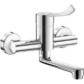 Delabie SPT-EHM W.-Mont. Securitouch, robinet de vidange pivotant, modèle L.150, avec levier horizontal, standard