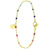 Lucardi Bracelet or / mélange de couleurs
