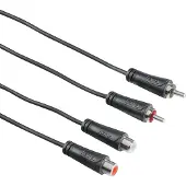 Hama Rallonge audio, 2 RCA mâles - 2 RCA femelles, 3 m