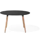Beliani Table De Repas Bovio Noir