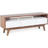 Beliani Meuble Tv Marron Syracuse