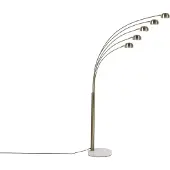 Beliani Lampadaire réglable en métal Gold Flinders Lumarko