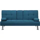 Beliani Canapé-Lit Roxen Bleu