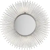 Beliani Miroir CILLY Métal Argenté