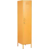 Beliani Armoire En Acier Jaune Frome