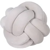 Beliani Coussin Velours Gris Clair Malni 20 X 20 Cm
