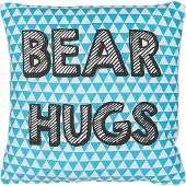 Beliani Coussin Coton Bleu Radzkot 40 X 40 Cm