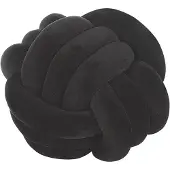 Beliani Coussin Velours Noir Malni 30 X 30 Cm