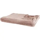 Beliani Plaid Rose Pastel 150 X 200 Cm Chaab