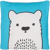 Beliani Coussin Coton Bleu Waranasi 45 X 45 Cm