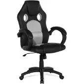 Beliani REST krėslas pilkas, Chaise gaming, Noir