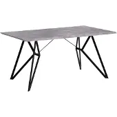 Beliani Table De Repas Buscot Effet Béton Gris