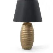 Beliani Lampe de table or 56 cm forme conique EBRO (E27)