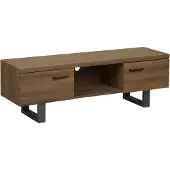 Beliani Meuble Tv Bois Foncé Timber