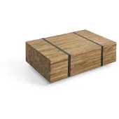 Beliani Table Basse Gander Bois Clair