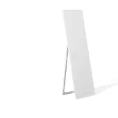 Beliani Miroir de sol blanc 40 x 140 cm plastique rectangulaire moderne rétro