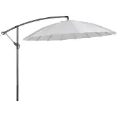 Beliani Parasol De Jardin Gris Clair D 268 Cm Calabria Ii