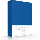 Romanette Drap-housse Romanette Bleu de Cobalt (Coton)-160 x 200 cm