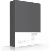 Romanette Drap-housse Romanette Anthracite (Flanelle)-140 x 200 cm
