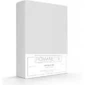 Romanette Drap-housse Romanette Gris Clair (Coton)-90 x 200 cm
