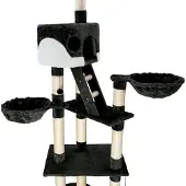 TecTake Hansi - griffoir - Noir/blanc - 260 cm