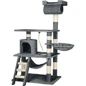TecTake Arbre à Chat STOKELEY 141 cm - gris