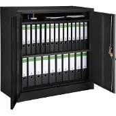 TecTake - Classeur à 3 compartiments noir - 402941
