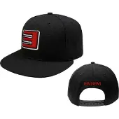 Eminem Reverse E Snapback Cap, Noir