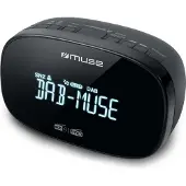 Muse Radio-réveil double alarme noir - - M150CDB -