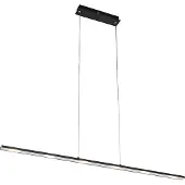 QAZQA Suspension design noire avec LED et variateur tactile - Platina