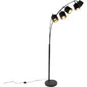 TRIO Lampadaire TOMMY 5 flammes noir R46330579