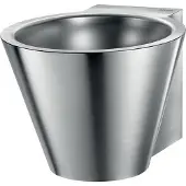Delabie WT MINI BAILA, sans trou de robinet, sans trop-plein, en acier inoxydable 1.4301