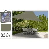 Merkloos Tissu d'ombrage Ambiance triangle 3 x 3 x 3 m vert