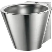 Delabie WT MINI BAILA H1. D35 central sans trop-plein Acier inoxydable 1.4301 satiné
