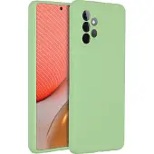 Accezz Coque Liquid Silicone Samsung Galaxy A72 - Vert