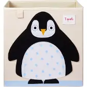 3 Sprouts Boîte de rangement - 33x33x33 - Pingouin - - UneTaille - Cageot
