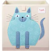 3 Sprouts Boîte de Rangement - 3 SPROUTS - 30x30x30cm - Beige/Blanc - Carton/Papier - Enfant