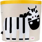 3 Sprouts Sac à jouets Zebra - Tissu