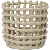 Ferm Living Panier en Céramique Small | Cashmere