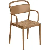 Muuto Linear Steel Armchair Fauteuil Burnt Orange
